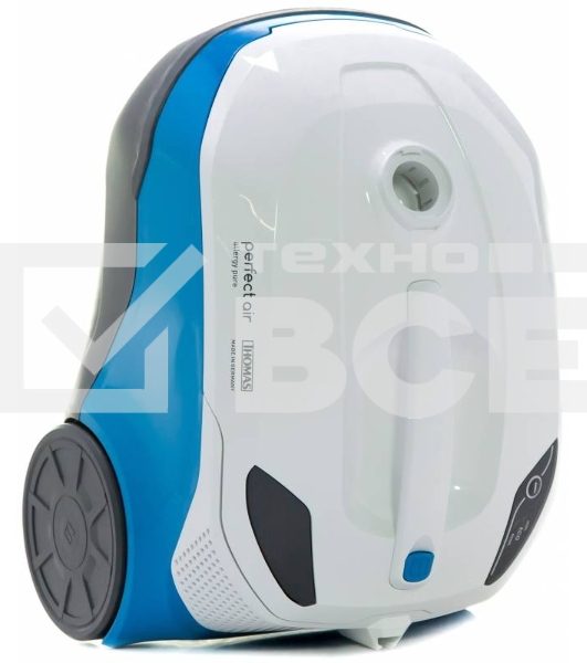 Пылесос Thomas AQUA-BOX Perfect Air Allergy Pure белый/синий, 1700 Вт, уборка сухая/сбор жидкости, пылесборник контейнер 2.6 л