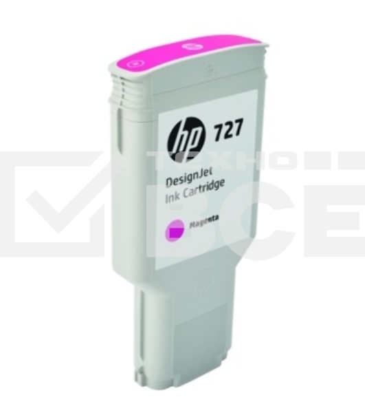 Картридж струйный HP 727 F9J77A пурпурный для HP DJ T1500/T1530/T2500/T2530/T920/T930 (300мл)