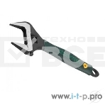 Ручной инструмент KRAFTOOL 27258-20 Ключ разводной { Cr-V,фосфатир,эргоном рукоятка из эластомера,увелич зев,угол наклона губок 15град,200мм/8