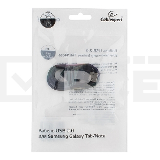 Кабель USB Cablexpert CC-USB-SG1M AM/Samsung, для Samsung Galaxy Tab/Note, 1м, черный, блистер