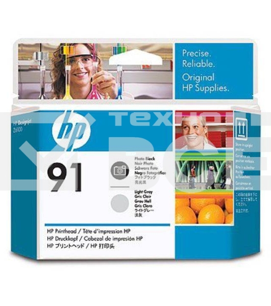Картридж струйный HP №91 C9463A фото черный/светло-серый печатающая головка для HP Z6100
