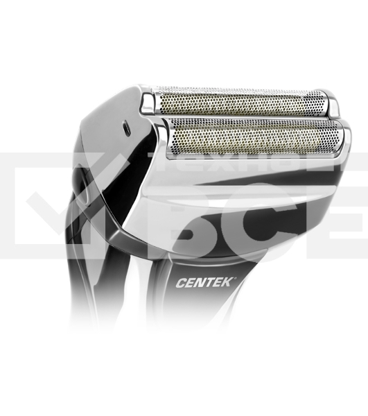 Бритва Centek CT-2174 (черн/хром) cеточная, плавающая головка, триммер, LED