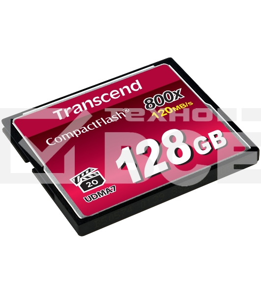 Флеш карта CF 128Gb, Transcend Ultra Speed 800X