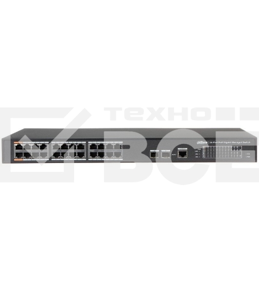 DH-PFS4226-24GT-240 24-портовый управляемый POE коммутатор