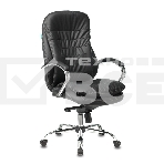 Кресло руководителя Бюрократ T-9950/BLACK черный, кожа, крестовина хром, фото8