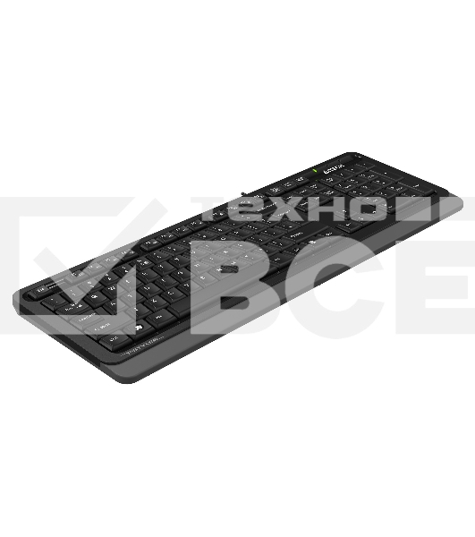 Клавиатура A4Tech Fstyler FKS10 проводная, USB, черный/серый