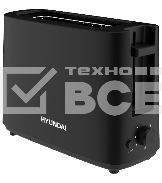 Тостер Hyundai HYT-8007 500Вт черный