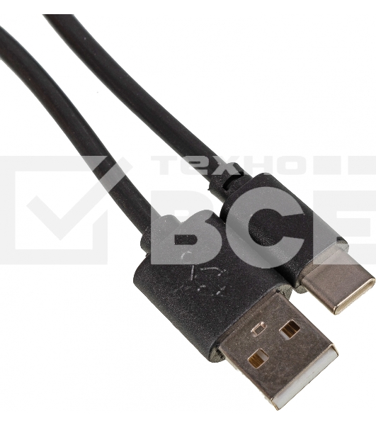 Кабель USB (m)-USB Type-C (m) 1м черный
