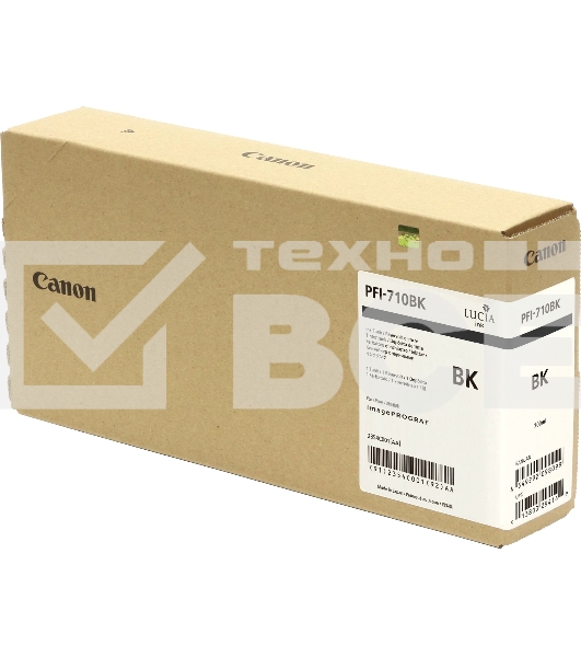Картридж струйный Canon PFI-710 BK 2354C001 черный (700 мл) для Canon TX-2000/TX-3000/TX-4000