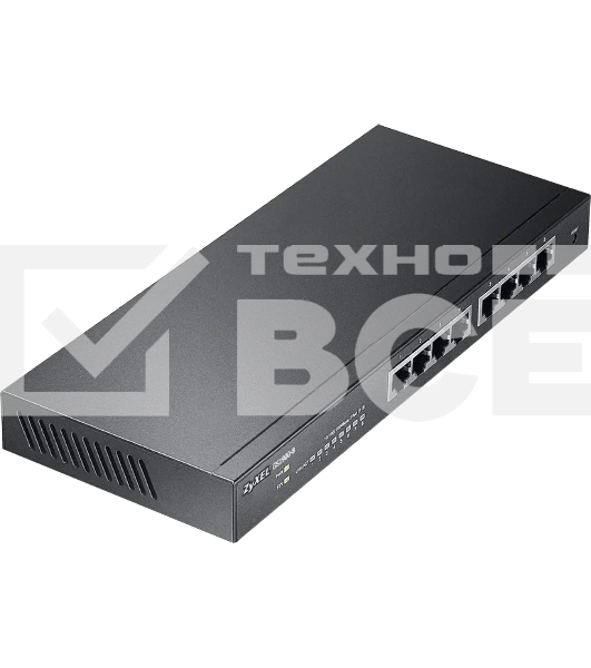 Коммутатор Smart L2 Zyxel GS1900-8, 8xGE, настольный, бесшумный