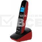 Телефон беспроводной (DECT) Panasonic KX-TGB610RUR, Монохромный, АОН, черный/красный, фото7