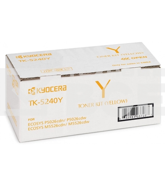 Картридж лазерный Kyocera TK-5240Y (1T02R7ANL0) желтый для P5026cdn/cdw, M5526cdn/cdw 3000 стр.