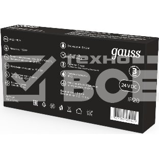 Блок питания Gauss 202002150 встраив. для лен.светод. черный