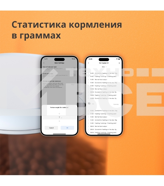 Умная кормушка для домашних животных Aqara Smart Pet Feeder C1 PETC1-M01