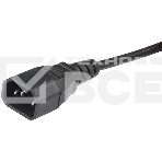 Кабель питания Hyperline PWC-IEC13A-IEC14-1.8-BK  монитор-компьютер IEC 320 C13 (угловая) - IEC 320 C14 (3x0.75), 10A, прямая вилка, 1.8м, цвет черный, фото4