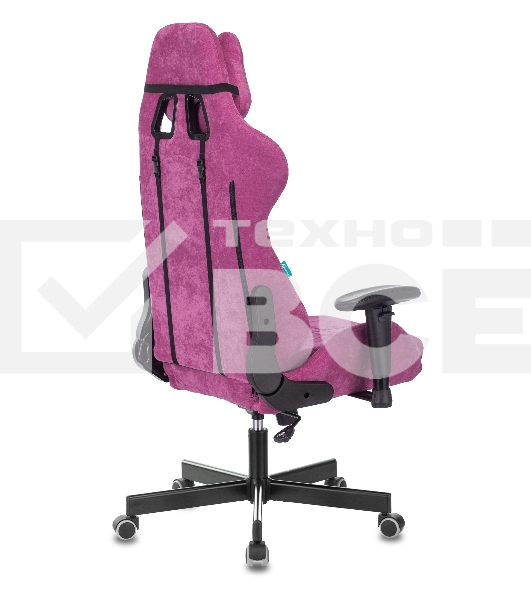 Кресло игровое Бюрократ VIKING KNIGHT LT15 FABRIC малиновый крестовина металл/пластик