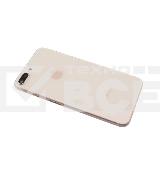 Задняя крышка (корпус) в сборе с рамкой для Apple iPhone 8 Plus розовая (Rose Gold)