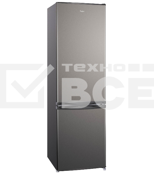 Холодильник Evelux FS 2220 X серый двухкамерный 188/64л морозилка снизу