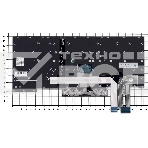 Клавиатура для ноутбука Lenovo ThinkPad X1 Extreme 2nd Gen. черная с подсветкой, фото 1