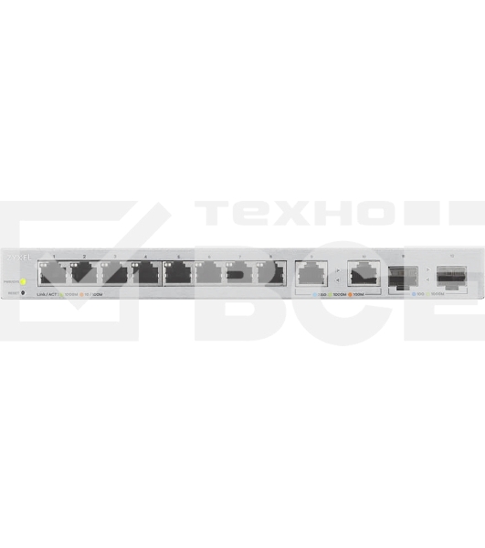Коммутатор Zyxel XGS1210-12-ZZ0102F 8x1Гбит/с 2x2.5Гбит/с 2SFP+ управляемый
