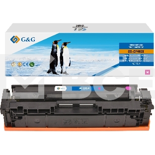 Картридж G&G, аналог HP CF403X/201X красный 2.3k с чипом