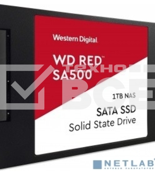 Накопитель SSD WD Red SA500 NAS 3D NAND WDS100T1R0A 1ТБ 2,5