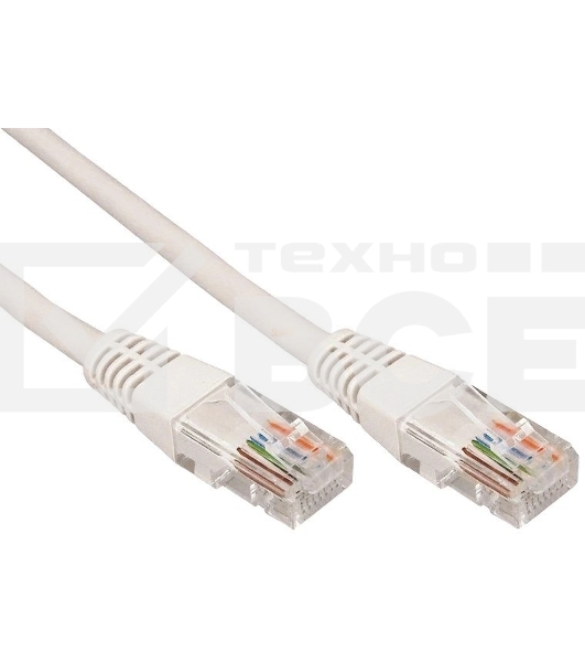 Пaтч-корд U/UTP Rexant, категория 5e, RJ45-RJ45, неэкранированный, PVC серый, 1м