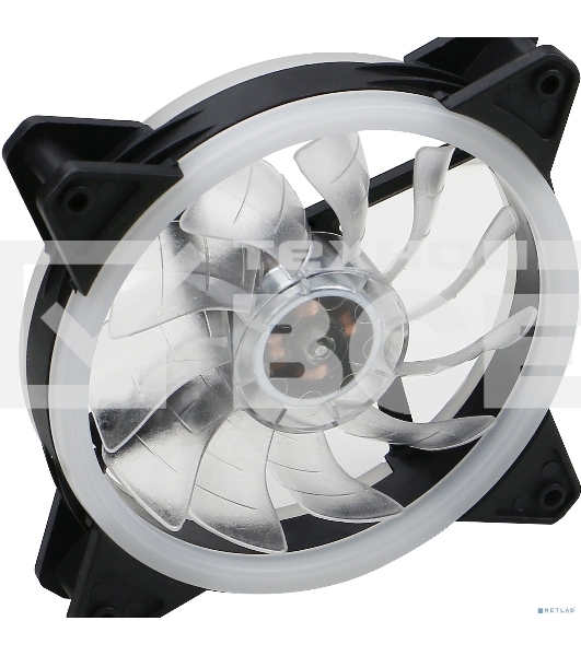 Вентилятор для корпуса Digma DFAN-FRGB3 черный, 120 мм, 1200 об/мин, 23 дБ, 4 pin