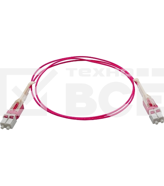 Патч-корд Lanmaster LAN-2LC-2LC/OM4H-1.0 2x50/125 OM4 LC дуплекс-LC дуплекс 1м LSZH розовый