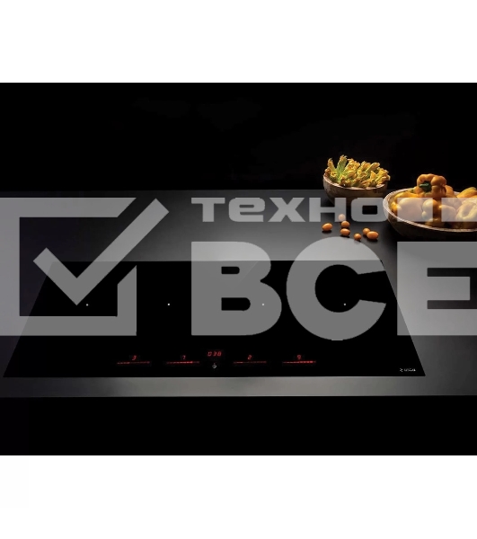 Индукционная варочная панель Elica, 87см, две Bridge zone, сенсорное управление, 9 уровней мощности, Booster, индикатор остаточного тепла, распознование посуды, пауза, подогрев, таймер, черный