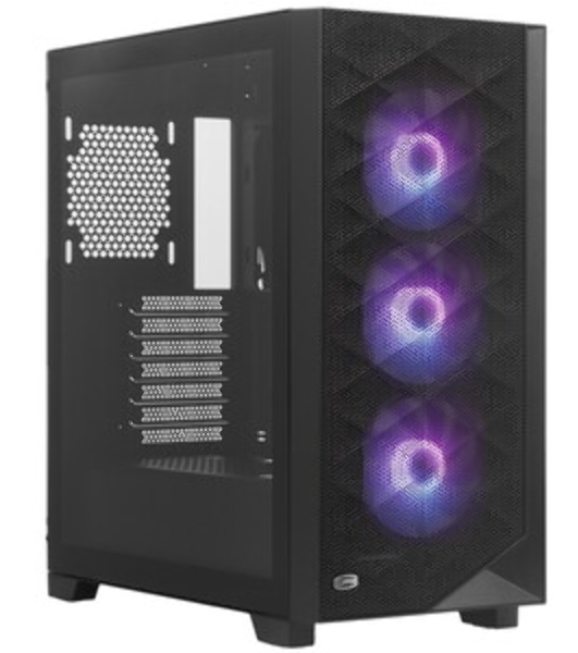 Компьютерный корпус PcCooler C3D510 BK ARGb черный без БП ATX 3x120мм 2xUSB3.0 1xUSB3.1 audio bott PSU