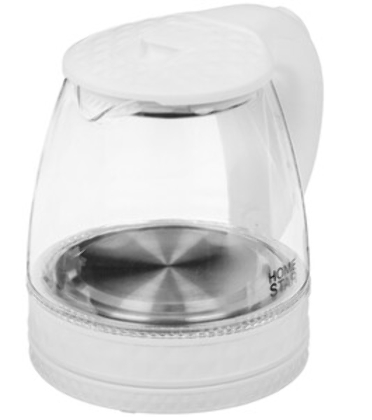 Чайник электрический Homestar HS-1053 1,2 л,стекло/пластик, белый (106464)