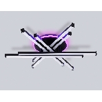 Потолочный светодиодный светильник Ambrella light FL6272 BK черный 76W 3000K-6400K+RGB 700*615*135 (ПДУ ИК), фото6