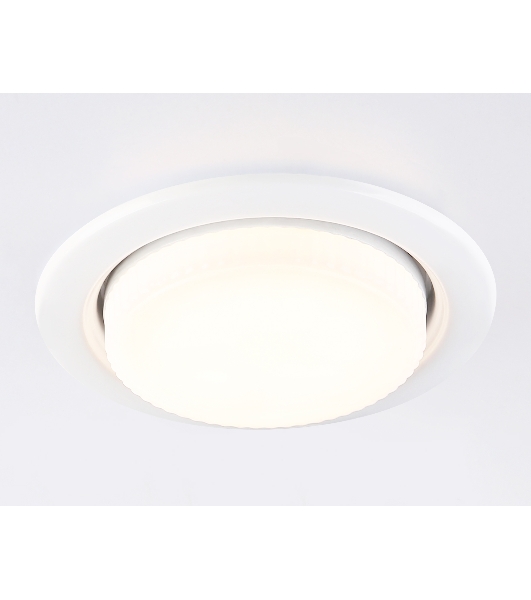 Светильник встраиваемый G10101 WH белый GX53 max 12W D106*38 (упак. 10 шт.)