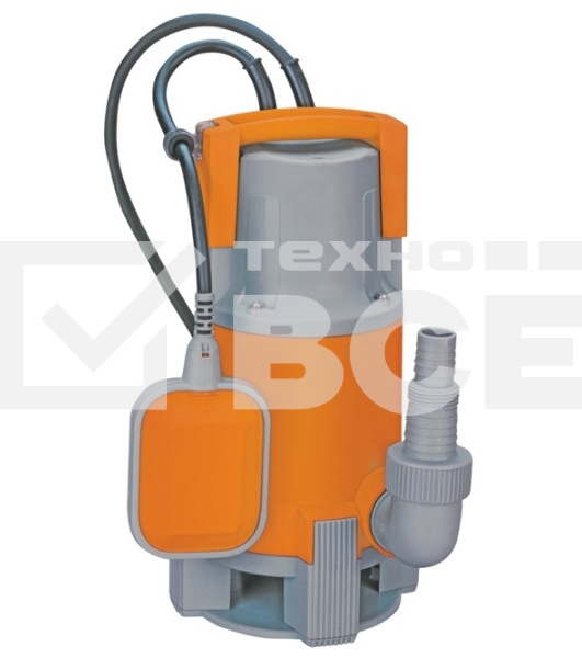 Насос погружной дренажный КРАТОН DWP-11 для грязной воды 7500 л/ч. Напор: 5 м. 400 Вт.