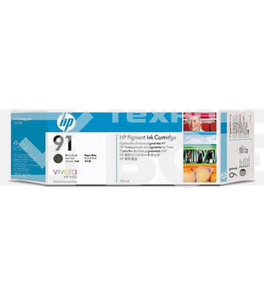 Картридж струйный HP №91 C9464A черный матовый для HP DJ Z6100 (775мл)