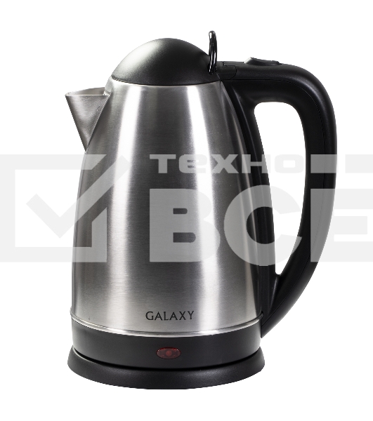 Чайник электрический Galaxy GL 0321, серый, металл, 2000 Вт, 2,5 л, корпус из нержавеющей стали AISI 304, скрытый нагревательный элемент из нержавеющей стали AISI 304, индикатор работы