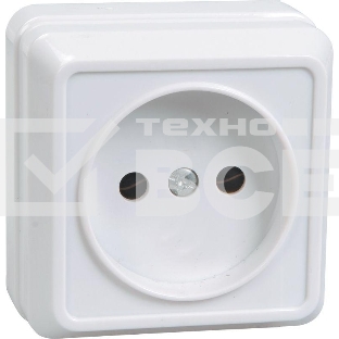 Розетка Iek ERO10-K33-10-DC РС20-2-ОКм 1местн. без з/к 10А откр.уст. ОКТАВА (кремовый)
