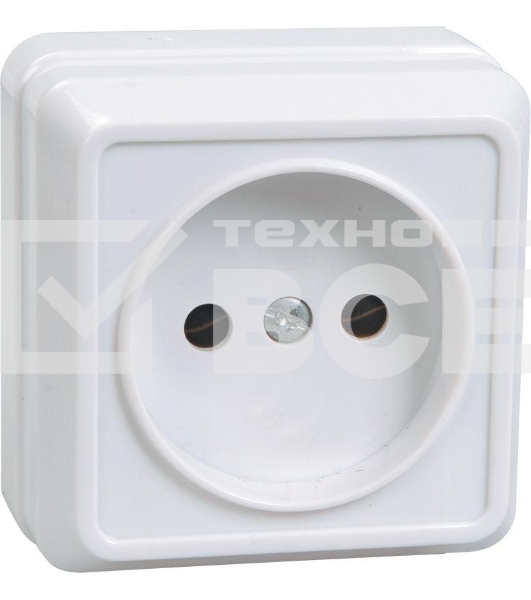 Розетка Iek ERO10-K33-10-DC РС20-2-ОКм 1местн. без з/к 10А откр.уст. ОКТАВА (кремовый)