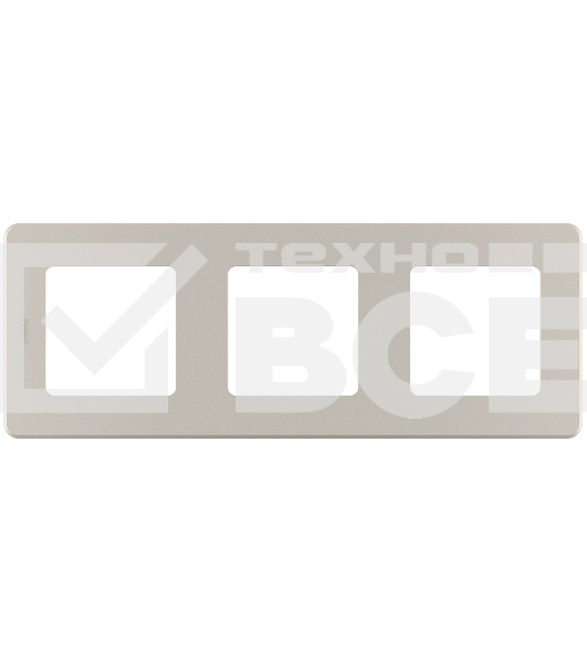 Рамка 3 поста шампань Inspiria