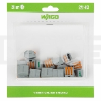 Универсальная клемма 3-х проводная, 20 штук (серия 222-413), фото 1