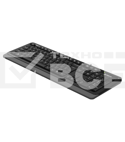 Клавиатура A4Tech Fstyler FKS10 проводная, USB, черный/серый