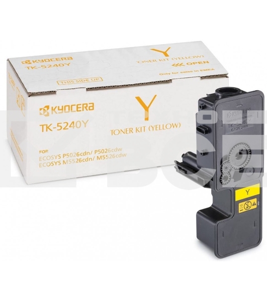 Картридж лазерный Kyocera TK-5240Y (1T02R7ANL0) желтый для P5026cdn/cdw, M5526cdn/cdw 3000 стр.
