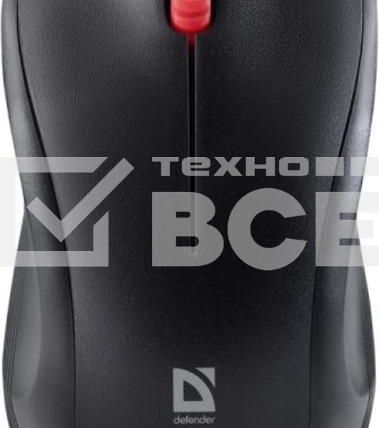 Мышь беспроводная Defender Bit MB-205 черный, 1200 dpi, радиоканал, USB, кнопки - 3