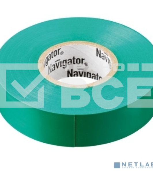 Изолента ПВХ 15мм (рул.20м) зел. NIT-B15-20/G Navigator 71106