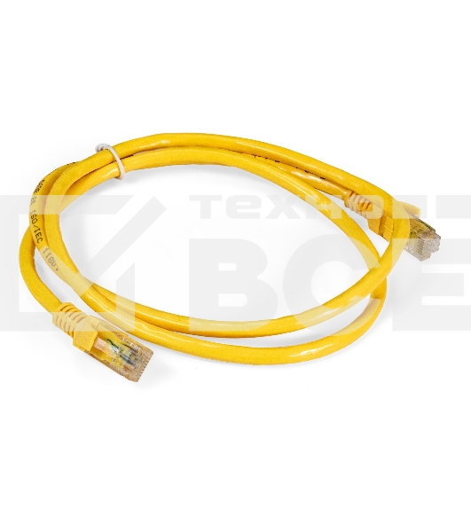 Патч-корд ExeGate UTP-RJ45-RJ45-C6-1M-YL, UTP, cat.6, 1м, желтый