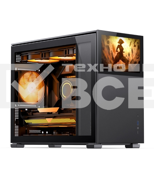 Компьютерный корпус JONSBO Computer Case D31 Standard secondary screen version black