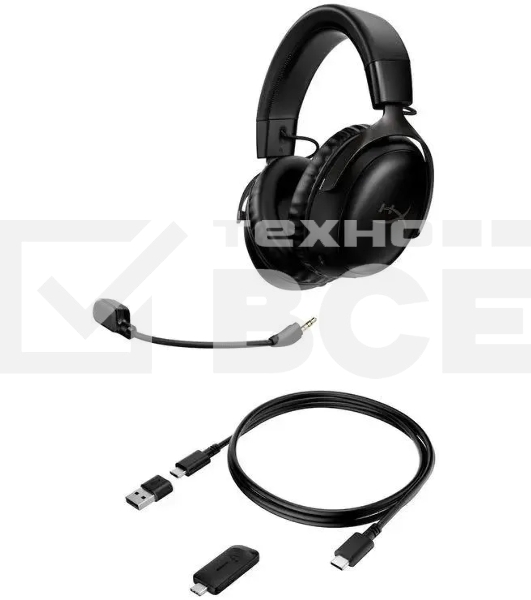 Наушники с микрофоном HyperX Cloud III черный мониторные Radio оголовье (77Z45AA)