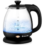Чайник электрический BRAYER BR6106, 1100 Вт, 1 л, стеклянный, автоотключение, подсветка, черный, фото13