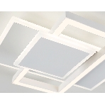 Потолочный светодиодный светильник Ambrella light FA1021/3 WH белый 50W 3000K-6400K 380*345*75 (ПДУ ИК), фото 1